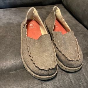 Twisted X Casual Slip On Loafers Brown Shimmer Moc Casual Shoes Size 8.5